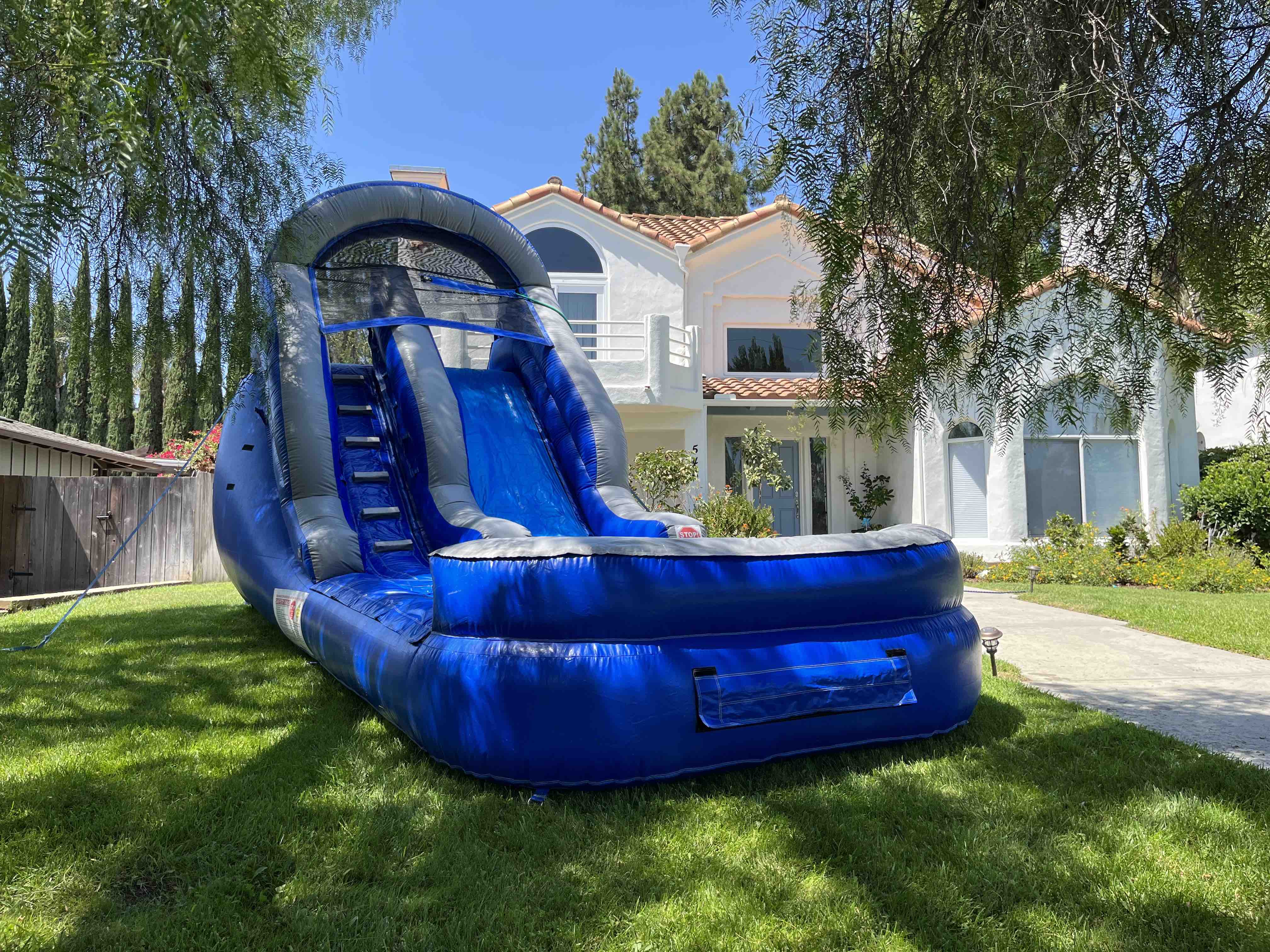 Small Blue Water Slide